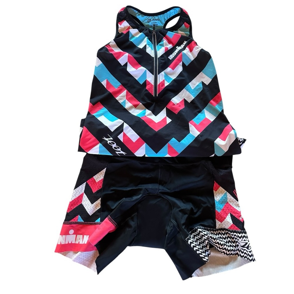 Zoot Multicolor Triathlon Separates. XL (top + bottom)